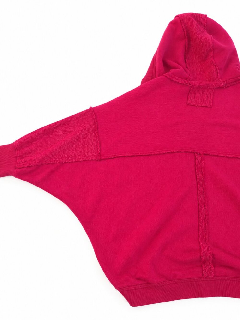 FREE PEOPLE We The Free Forever Yours Hooded Oversized Cardi Sweatshirt Magenta - Picture 8 of 10